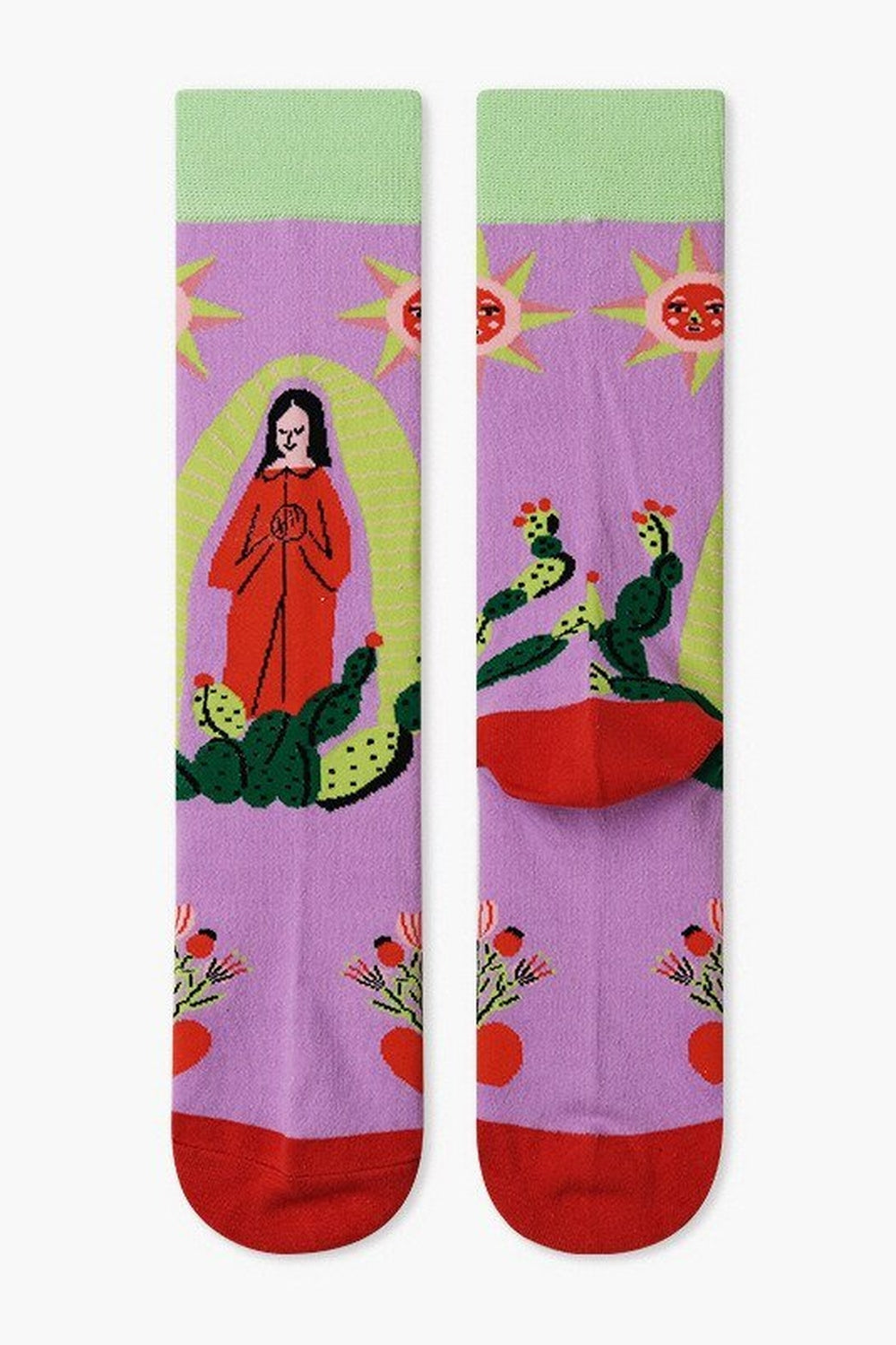 Y2k Indie Aesthetic Creative Abstract Socks