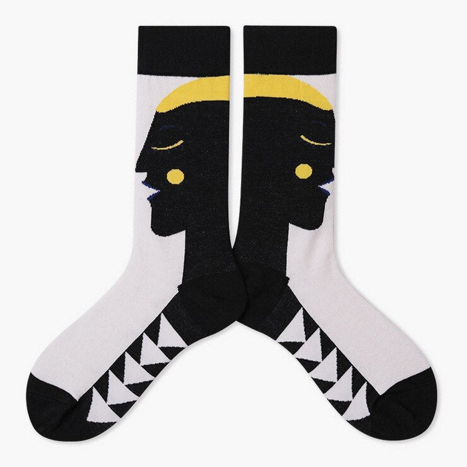 Y2k Indie Aesthetic Creative Abstract Socks
