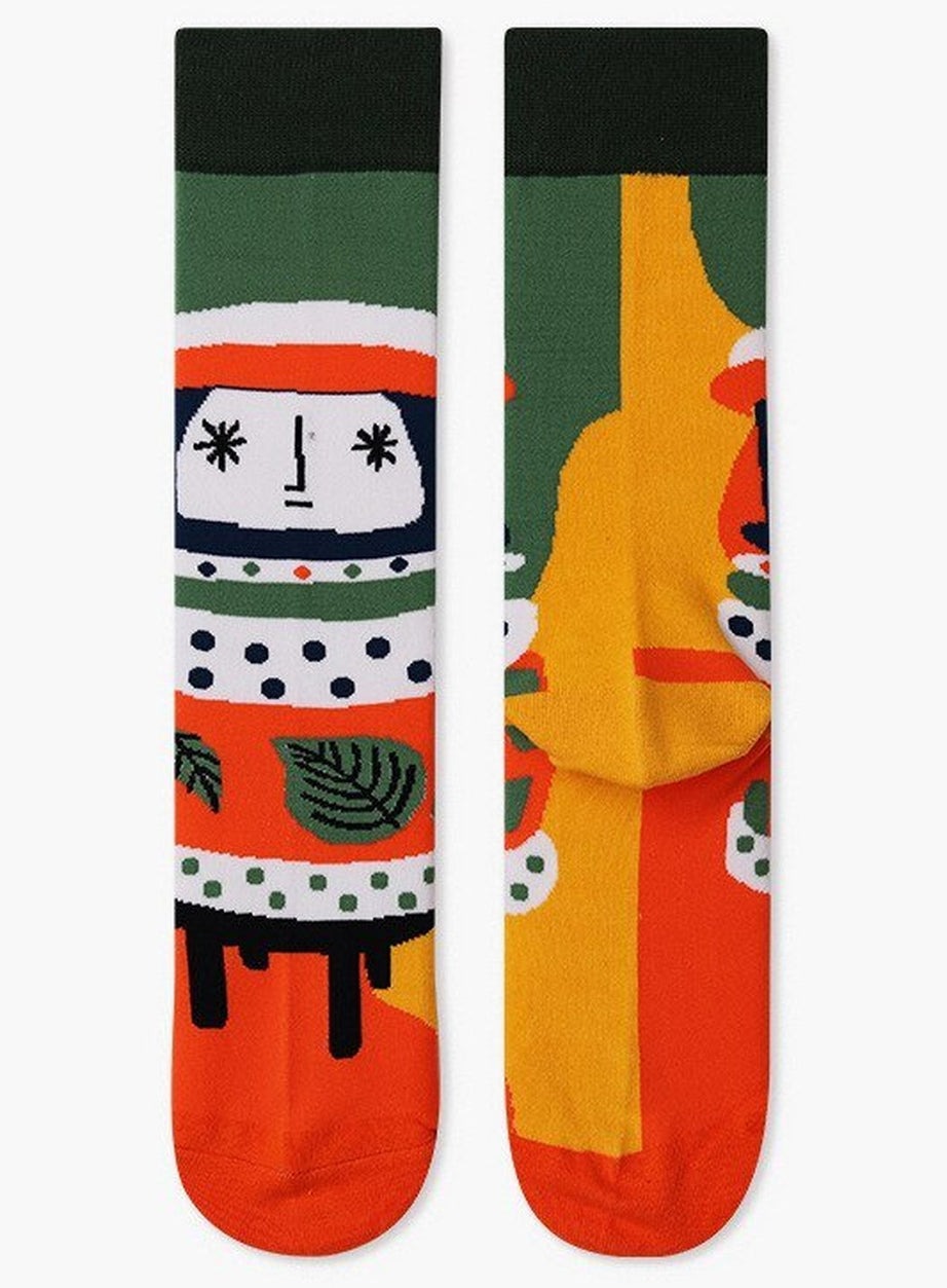 Y2k Indie Aesthetic Creative Abstract Socks