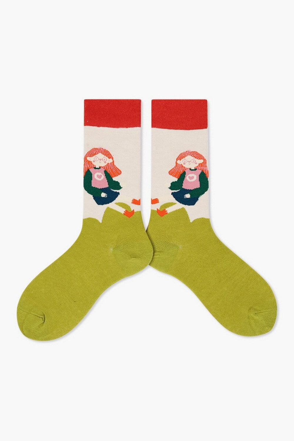 Y2k Indie Aesthetic Creative Abstract Socks