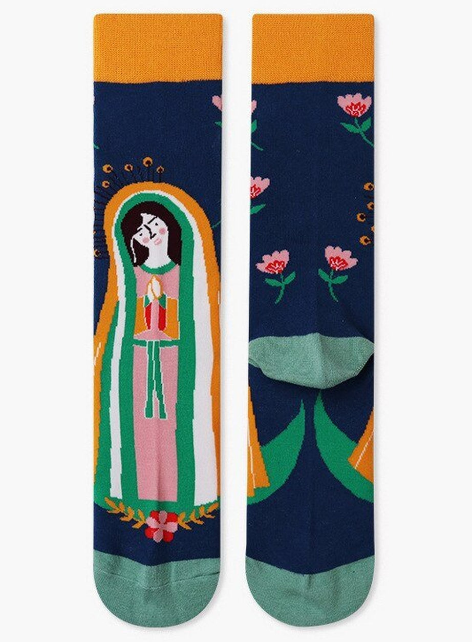 Y2k Indie Aesthetic Creative Abstract Socks