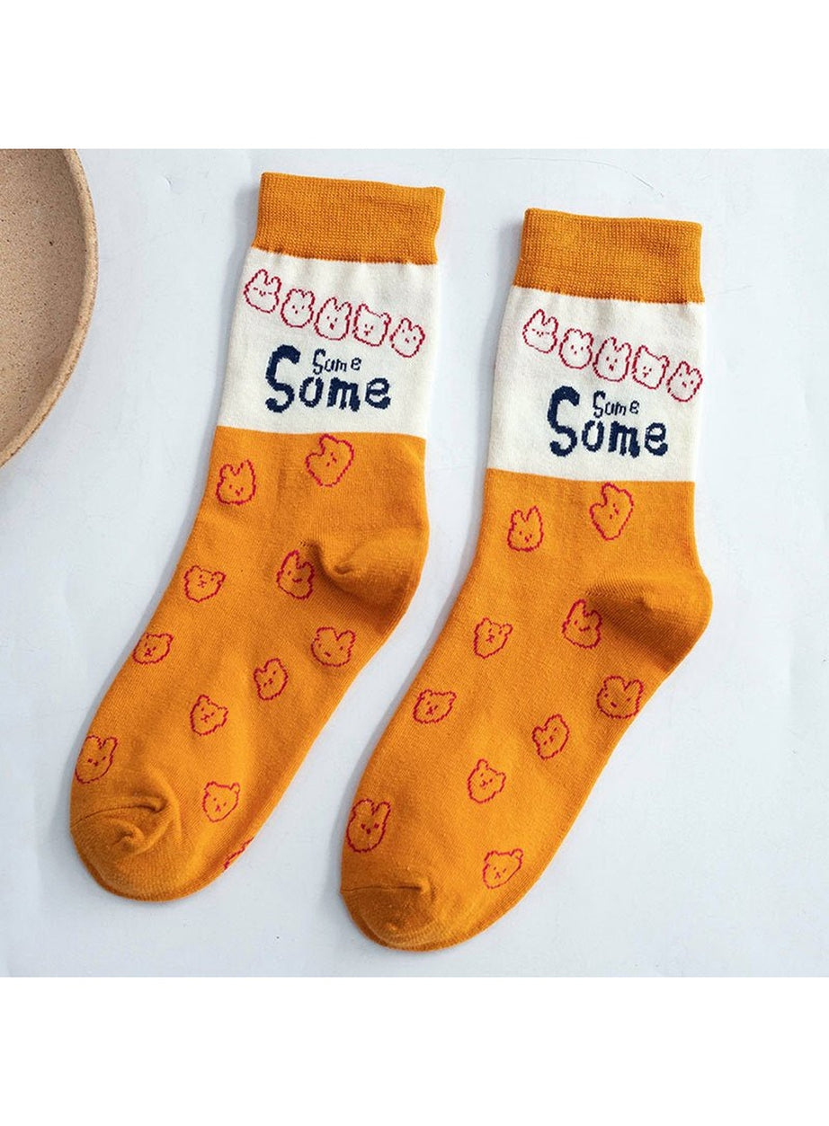 Y2k Indie Aesthetic Print Cotton Socks