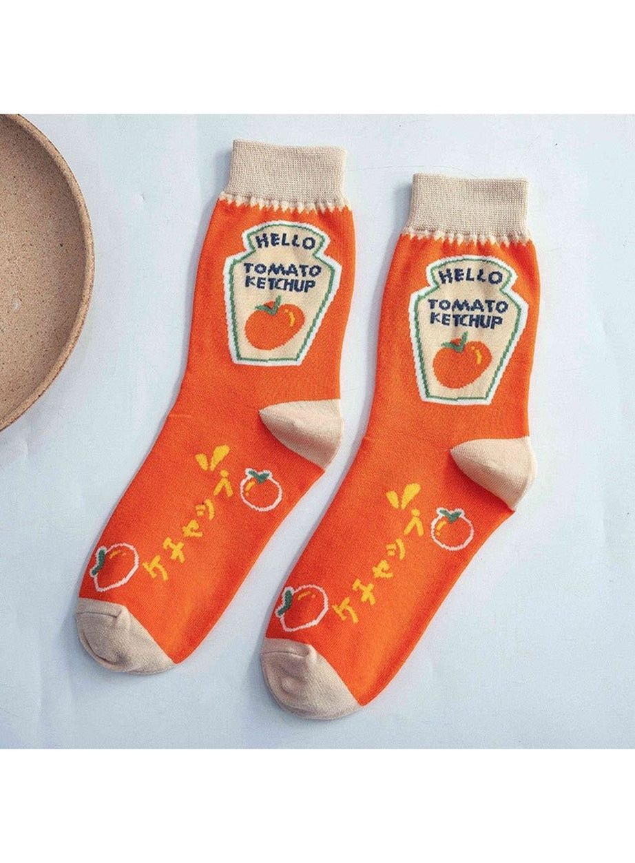 Y2k Indie Aesthetic Print Cotton Socks