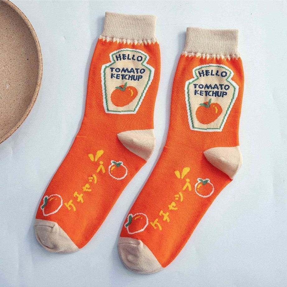 Y2k Indie Aesthetic Print Cotton Socks