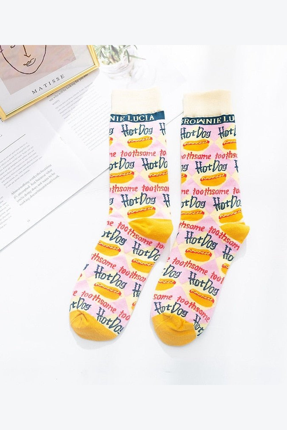 Y2k Indie Aesthetic Print Cute Socks