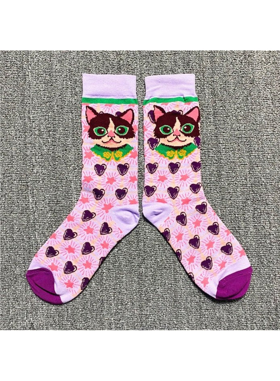Y2k Indie Aesthetic Print Cute Socks