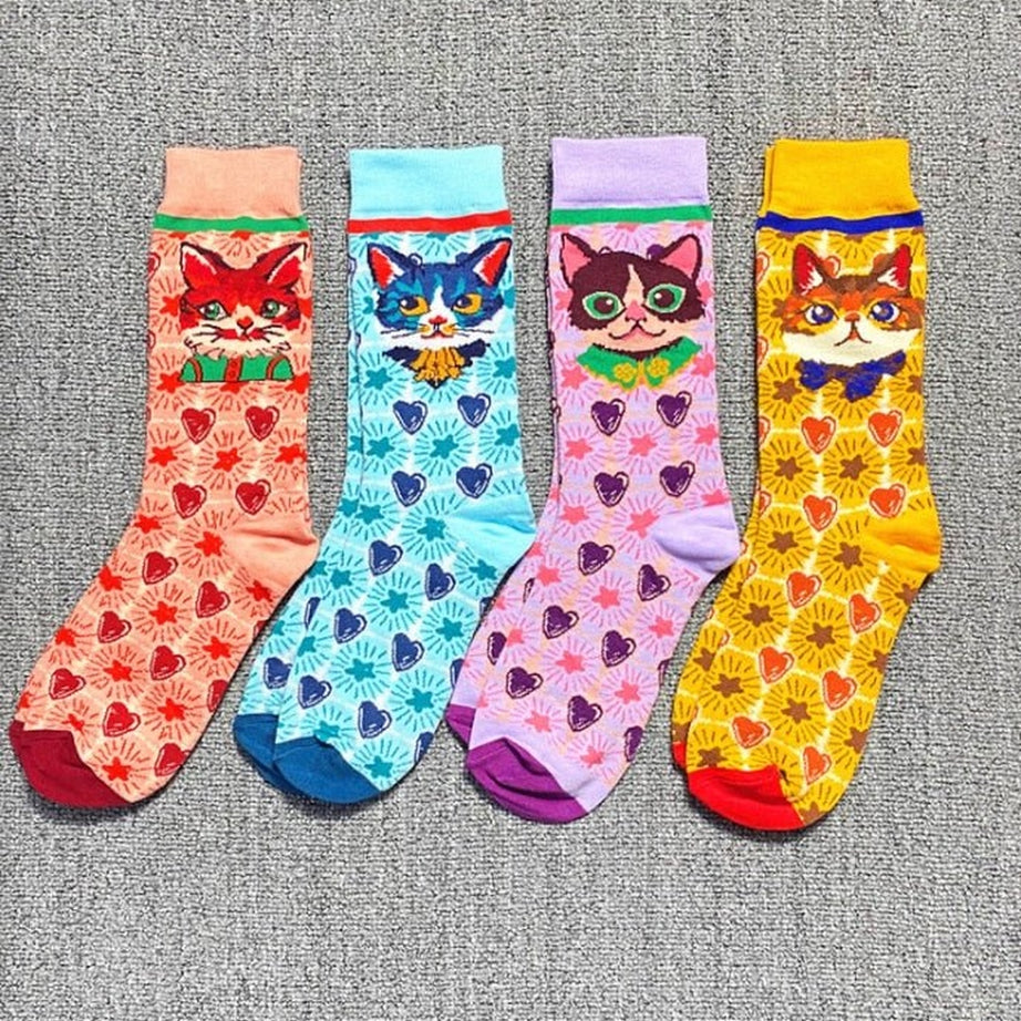 Y2k Indie Aesthetic Print Cute Socks