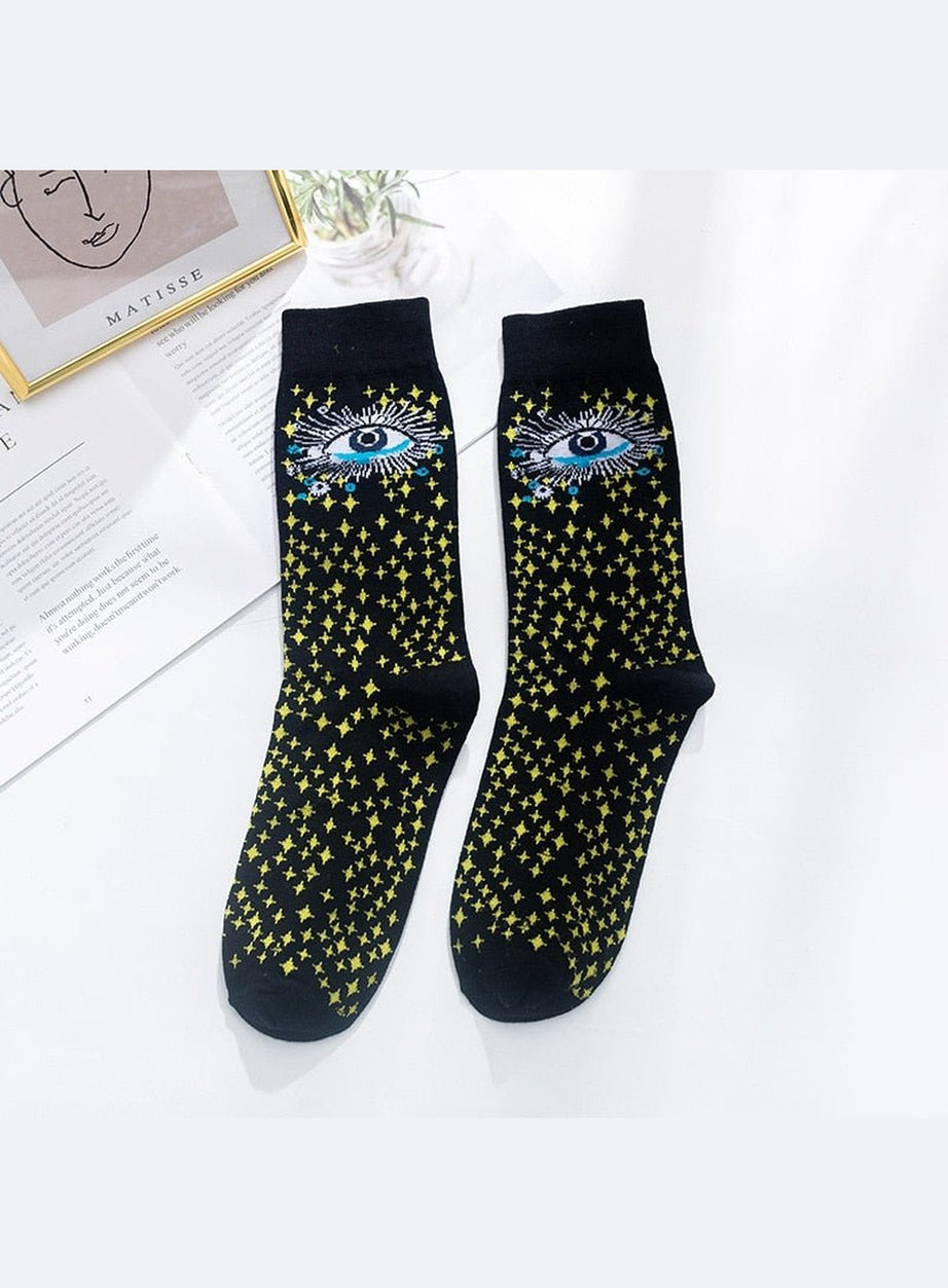 Y2k Indie Aesthetic Print Cute Socks