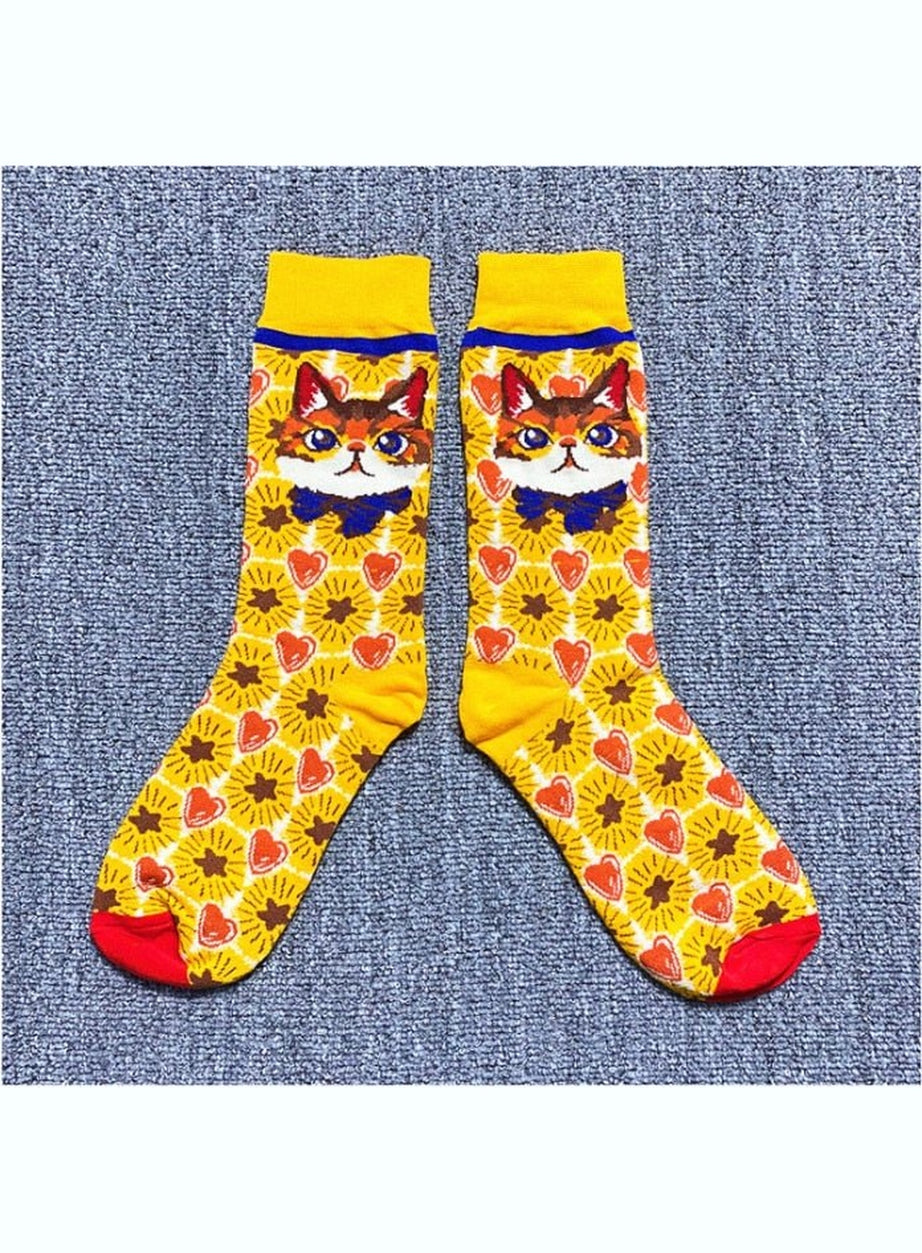 Y2k Indie Aesthetic Print Cute Socks