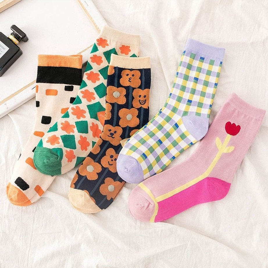 Y2k Indie Aesthetic Style Cotton Socks