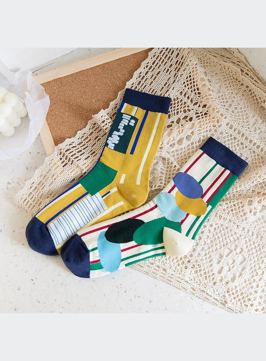 Y2k Indie Creative Sock
