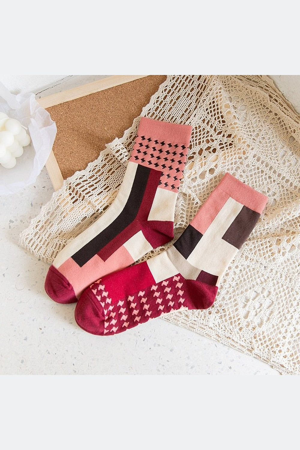 Y2k Indie Creative Sock