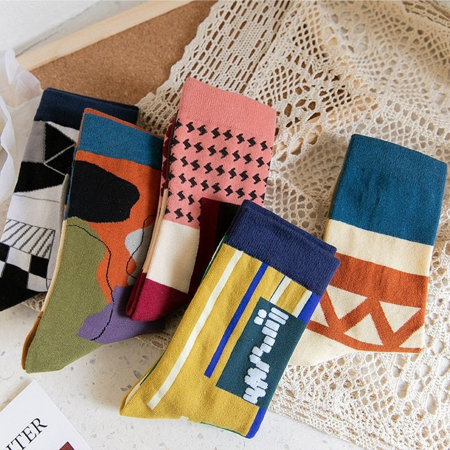 Y2k Indie Creative Sock