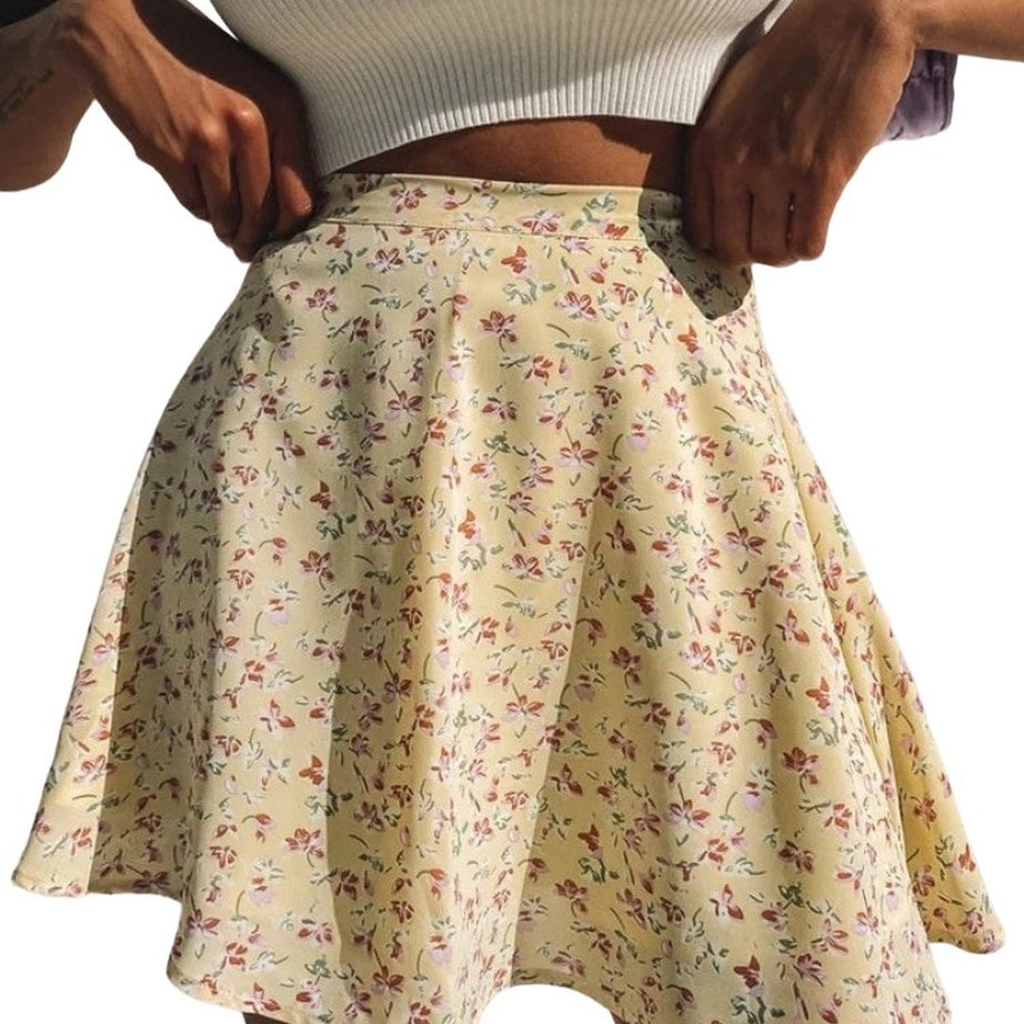 Y2k Indie Floral Summer Skirt