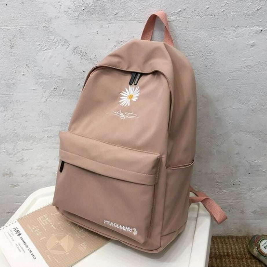 Y2k Indie Flower Embroidery Nylon backpack