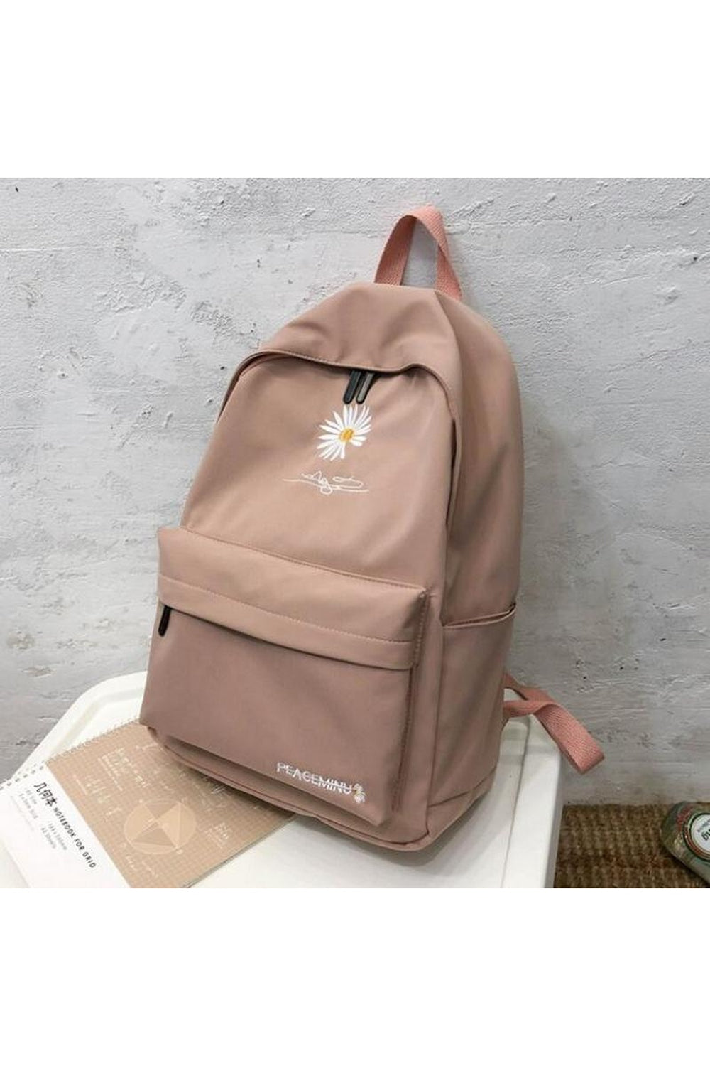 Y2k Indie Flower Embroidery Nylon backpack