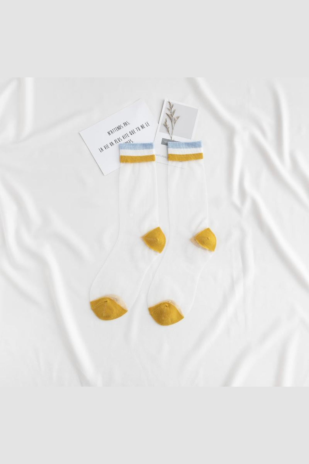 Y2k Indie Rainbow Striped transparent socks