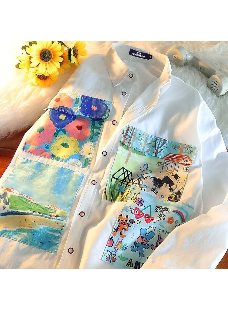 Y2k Indie Street Style Spring Shirt