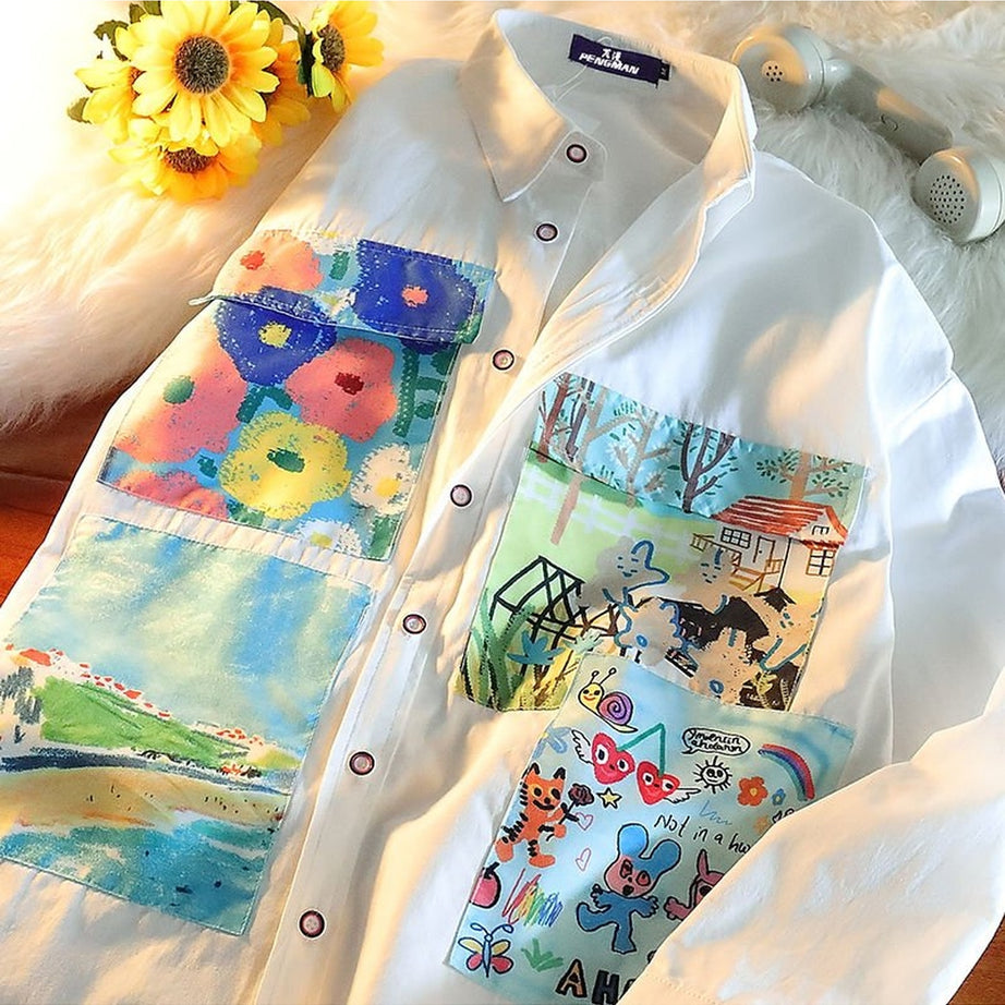 Y2k Indie Street Style Spring Shirt