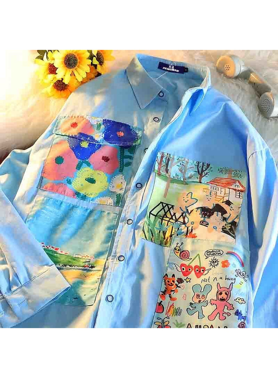 Y2k Indie Street Style Spring Shirt