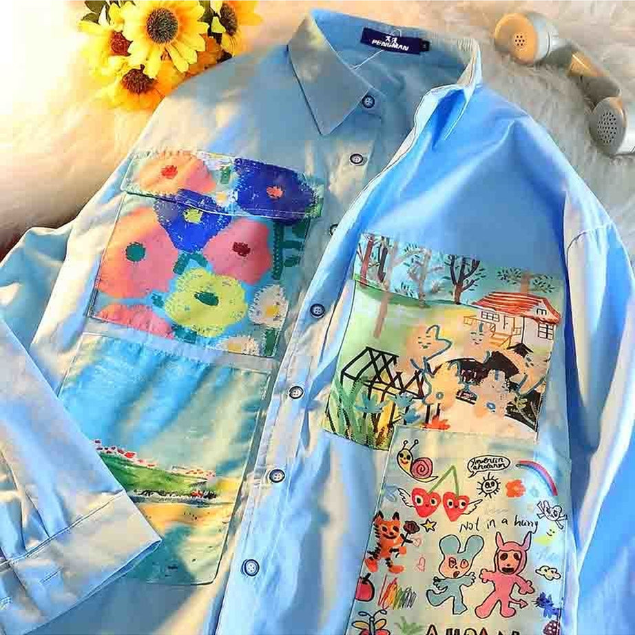 Y2k Indie Street Style Spring Shirt