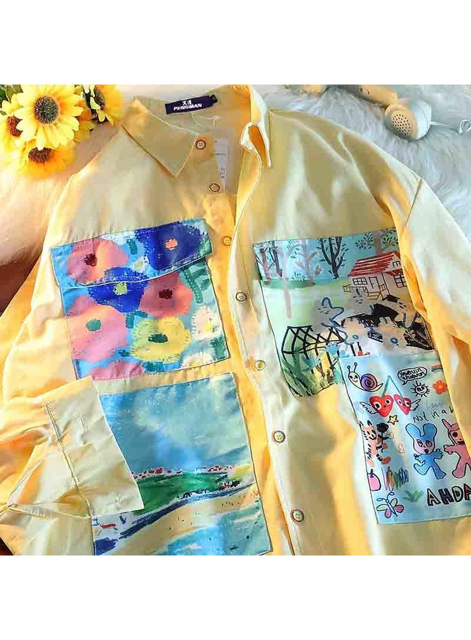 Y2k Indie Street Style Spring Shirt