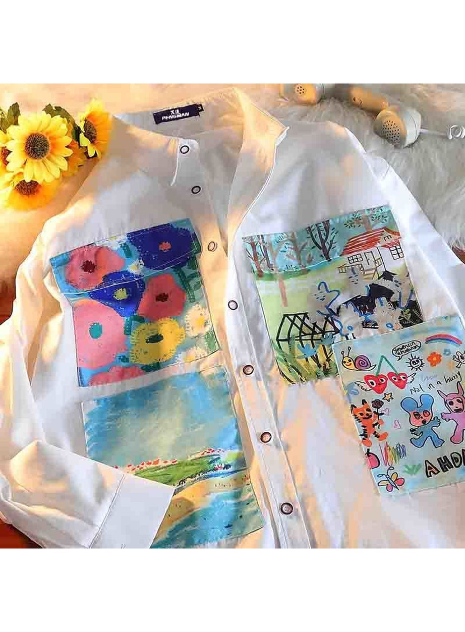 Y2k Indie Street Style Spring Shirt