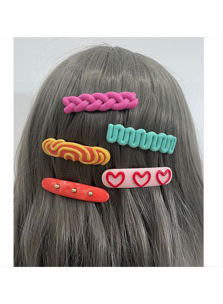 Y2k Indie Style Colorful Hair Clips