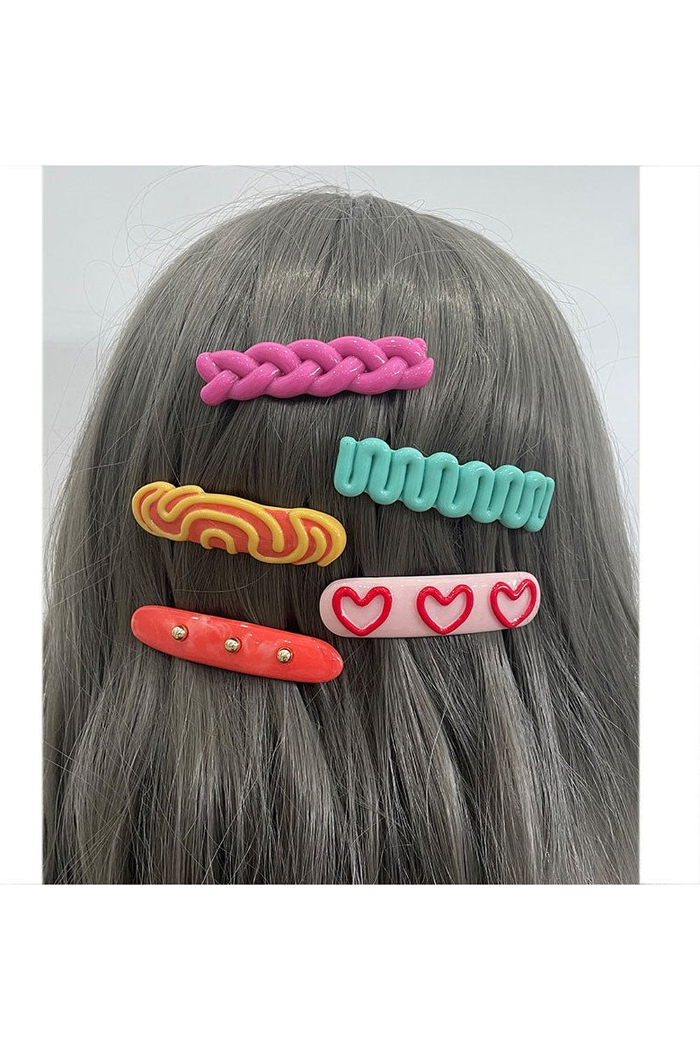 Y2k Indie Style Colorful Hair Clips