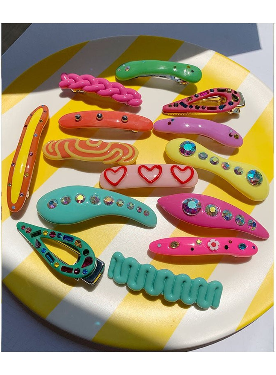 Y2k Indie Style Colorful Hair Clips