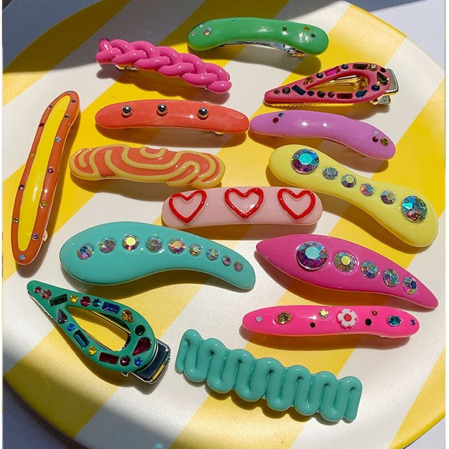 Y2k Indie Style Colorful Hair Clips