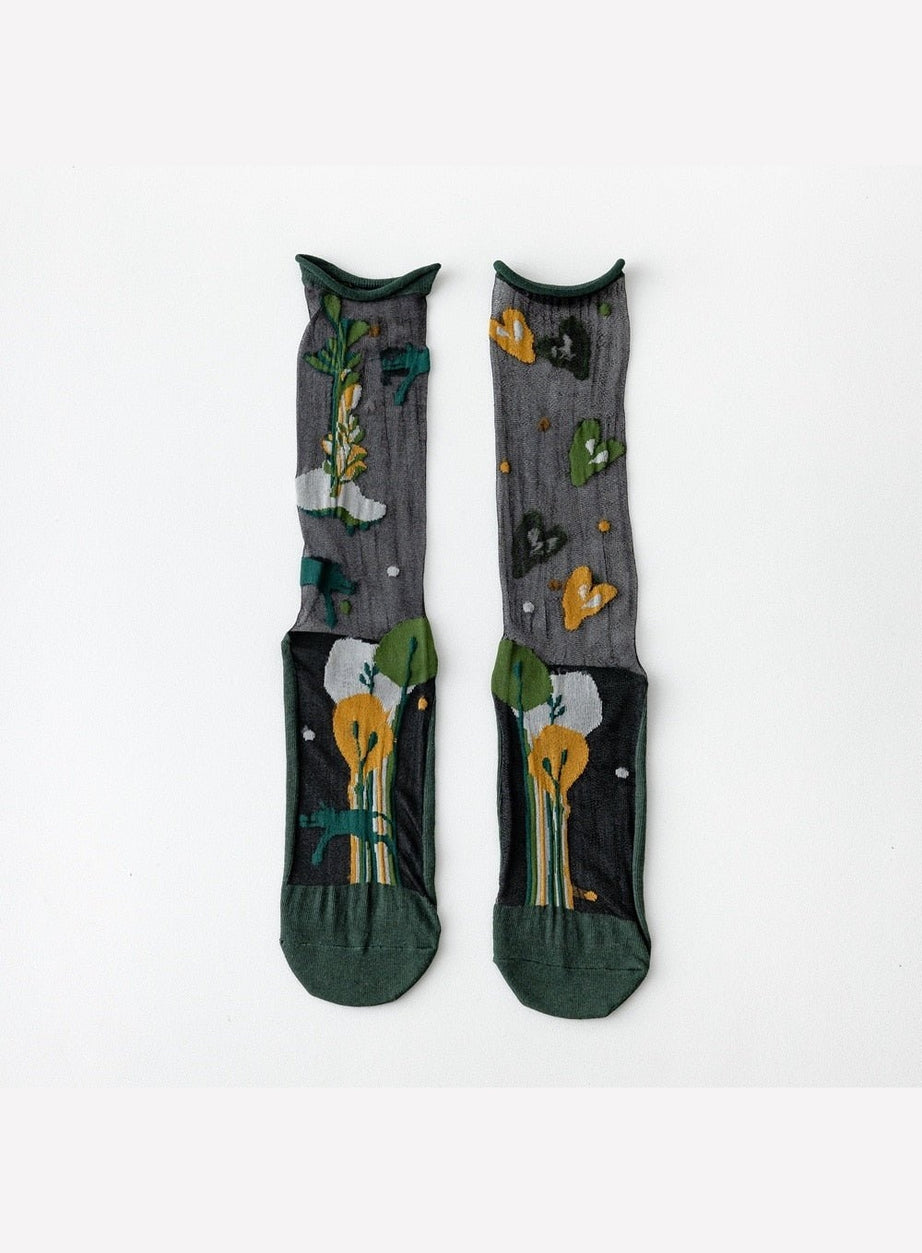 Y2k Indie Summer Socks