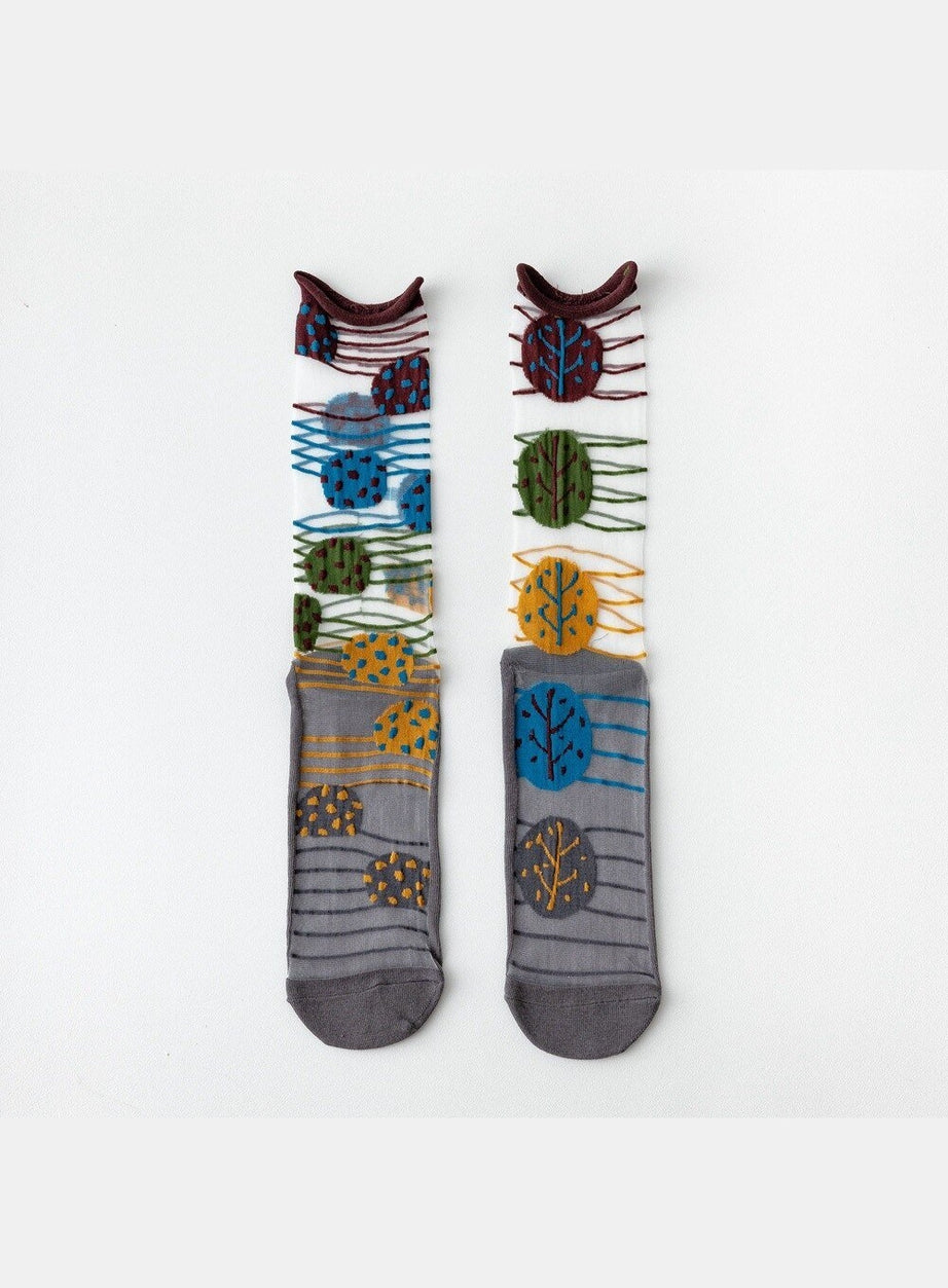 Y2k Indie Summer Socks