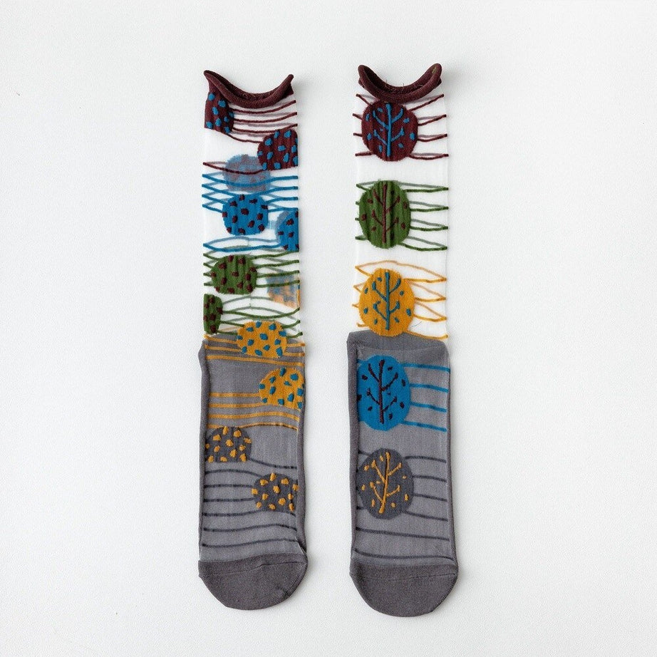Y2k Indie Summer Socks
