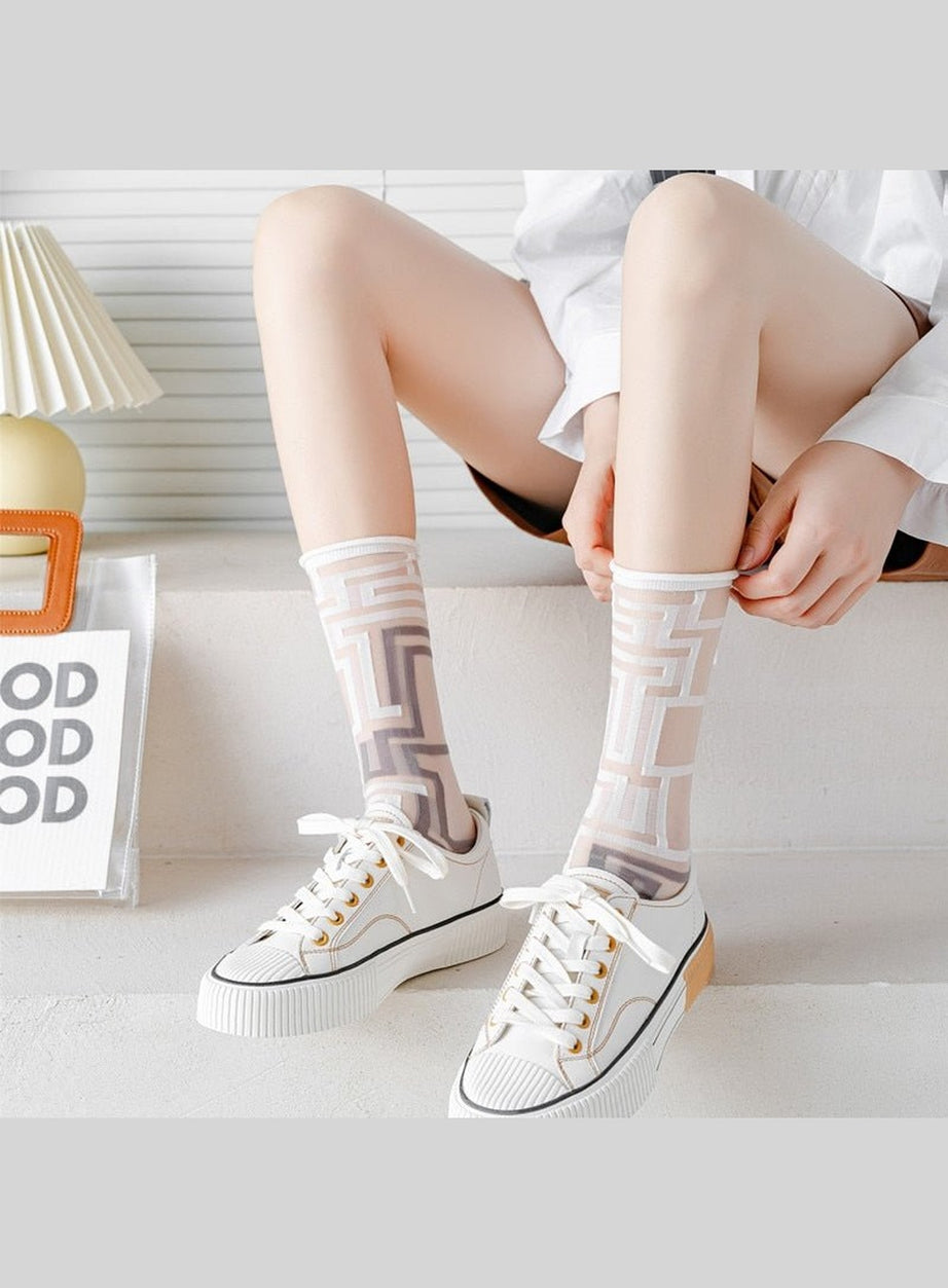 Y2k Indie Summer Socks