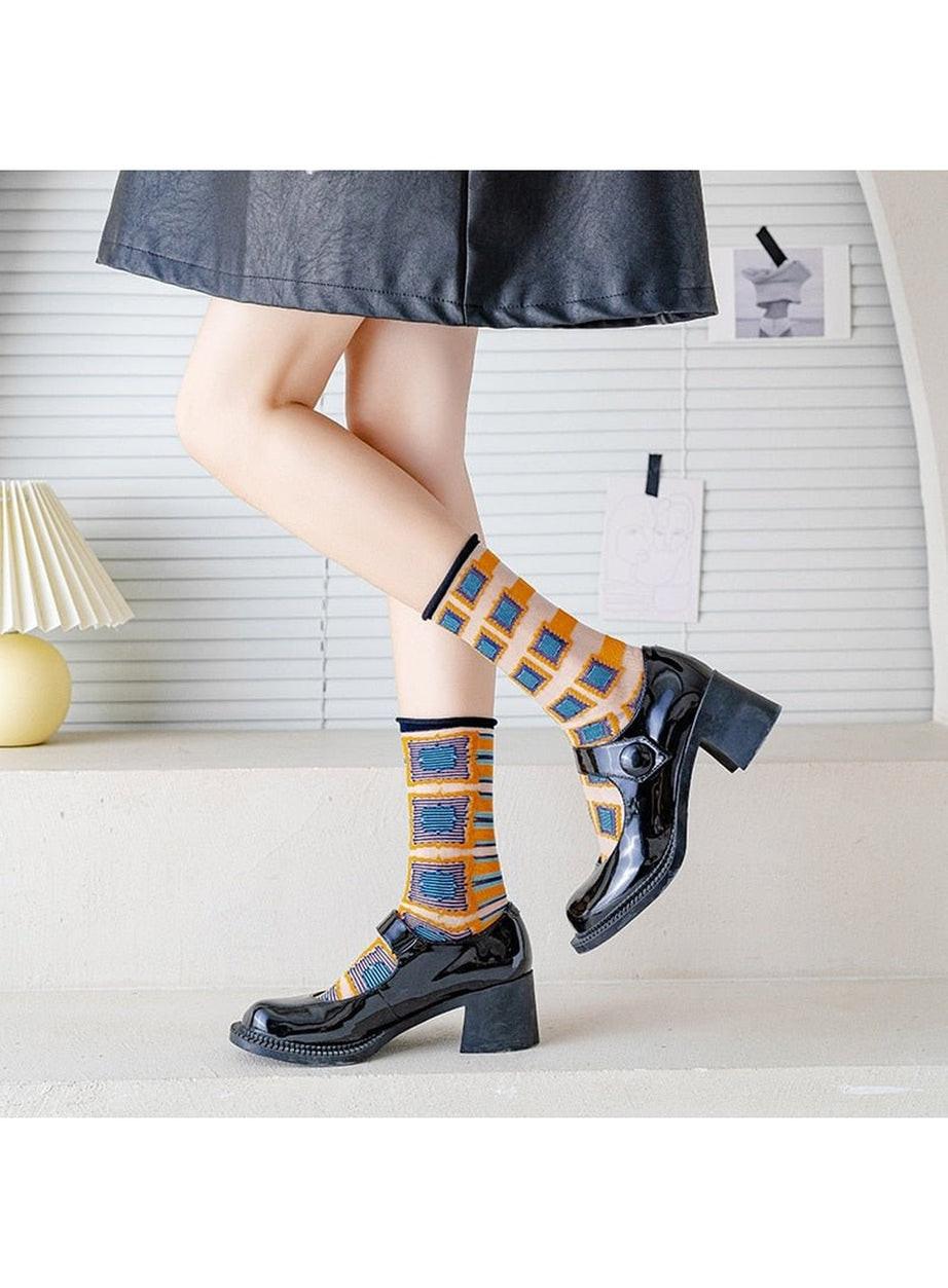 Y2k Indie Summer Socks