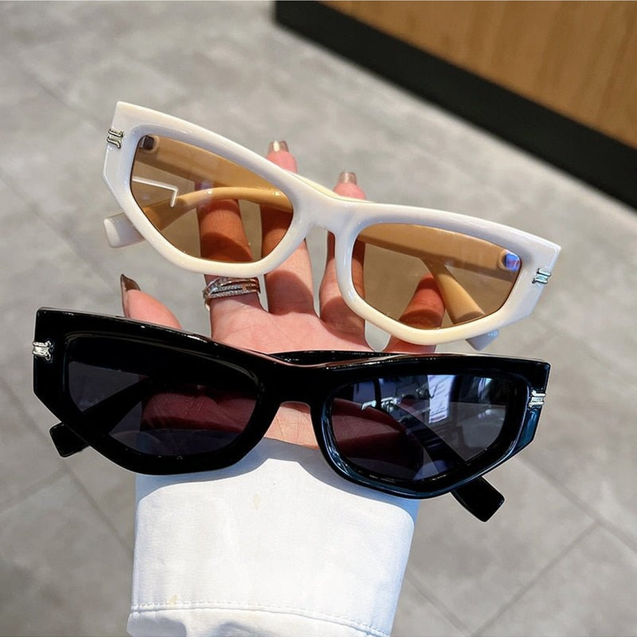 Y2k Irregular Gradient Cat Eye Sunglasses