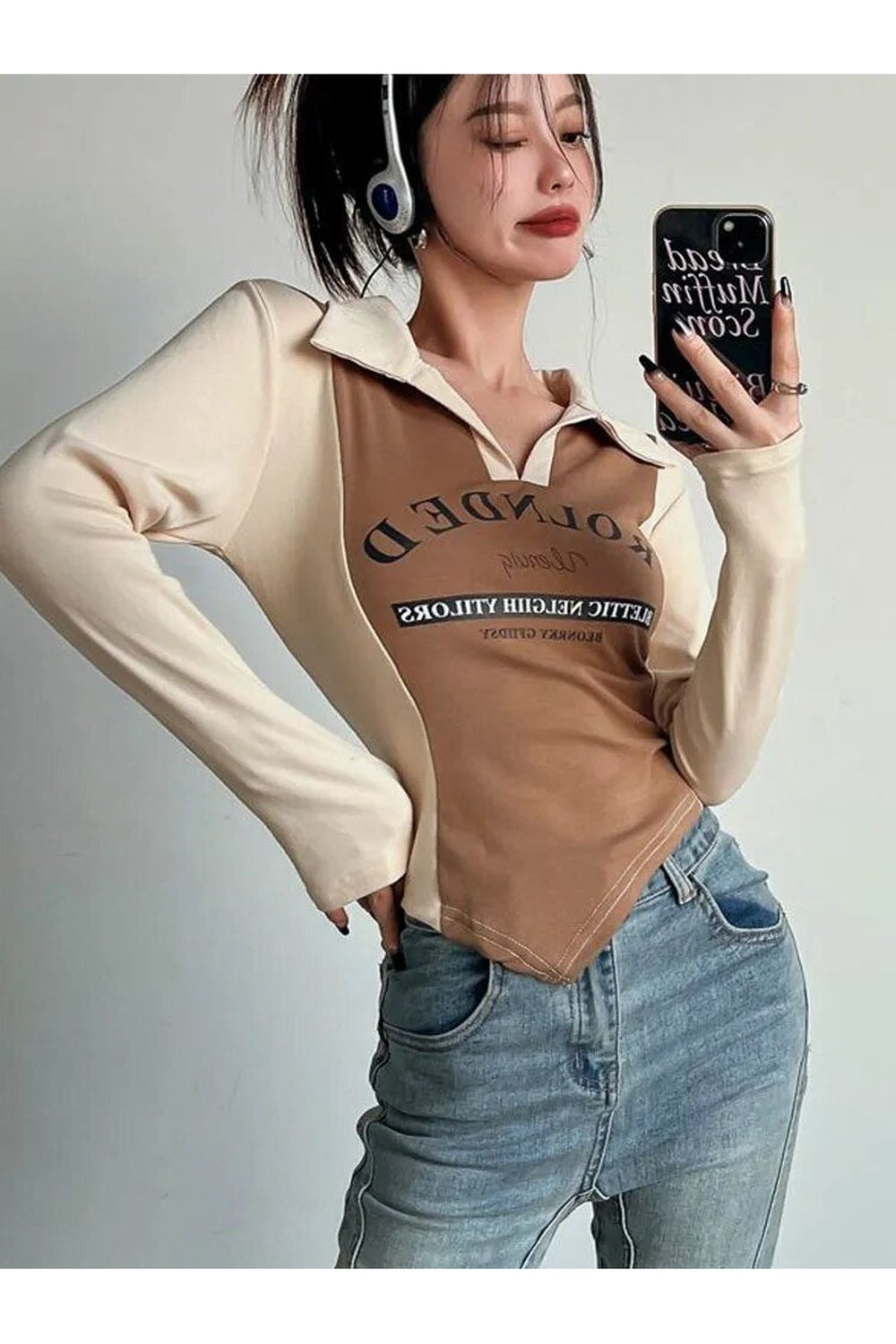 Y2k Irregular Kpop Aesthetic T-Shirt