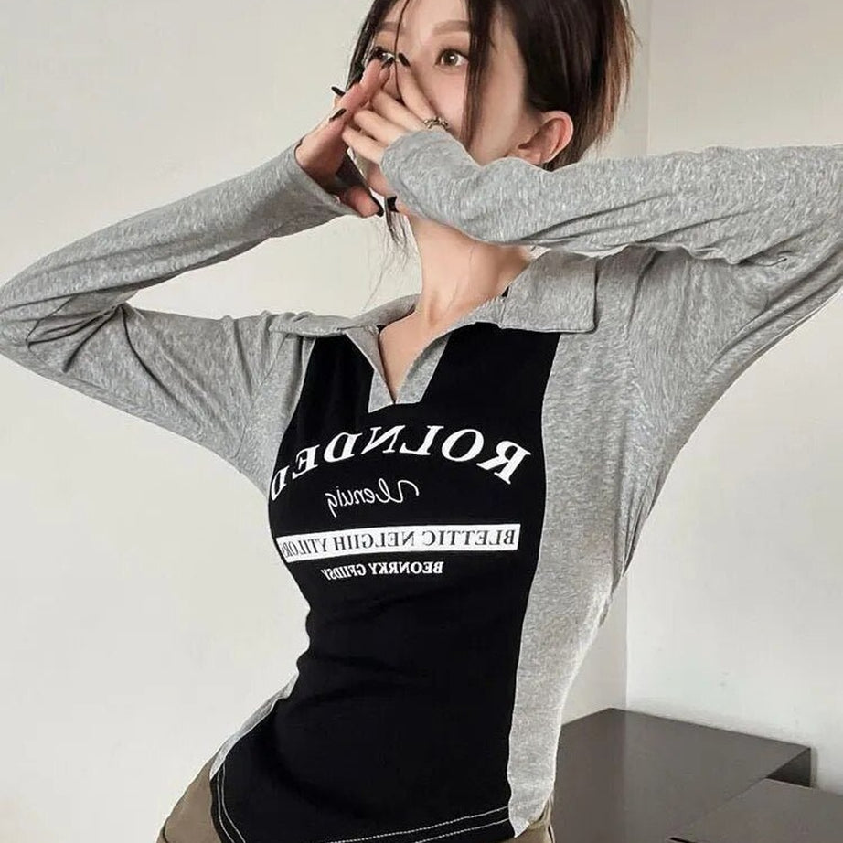 Y2k Irregular Kpop Aesthetic T-Shirt