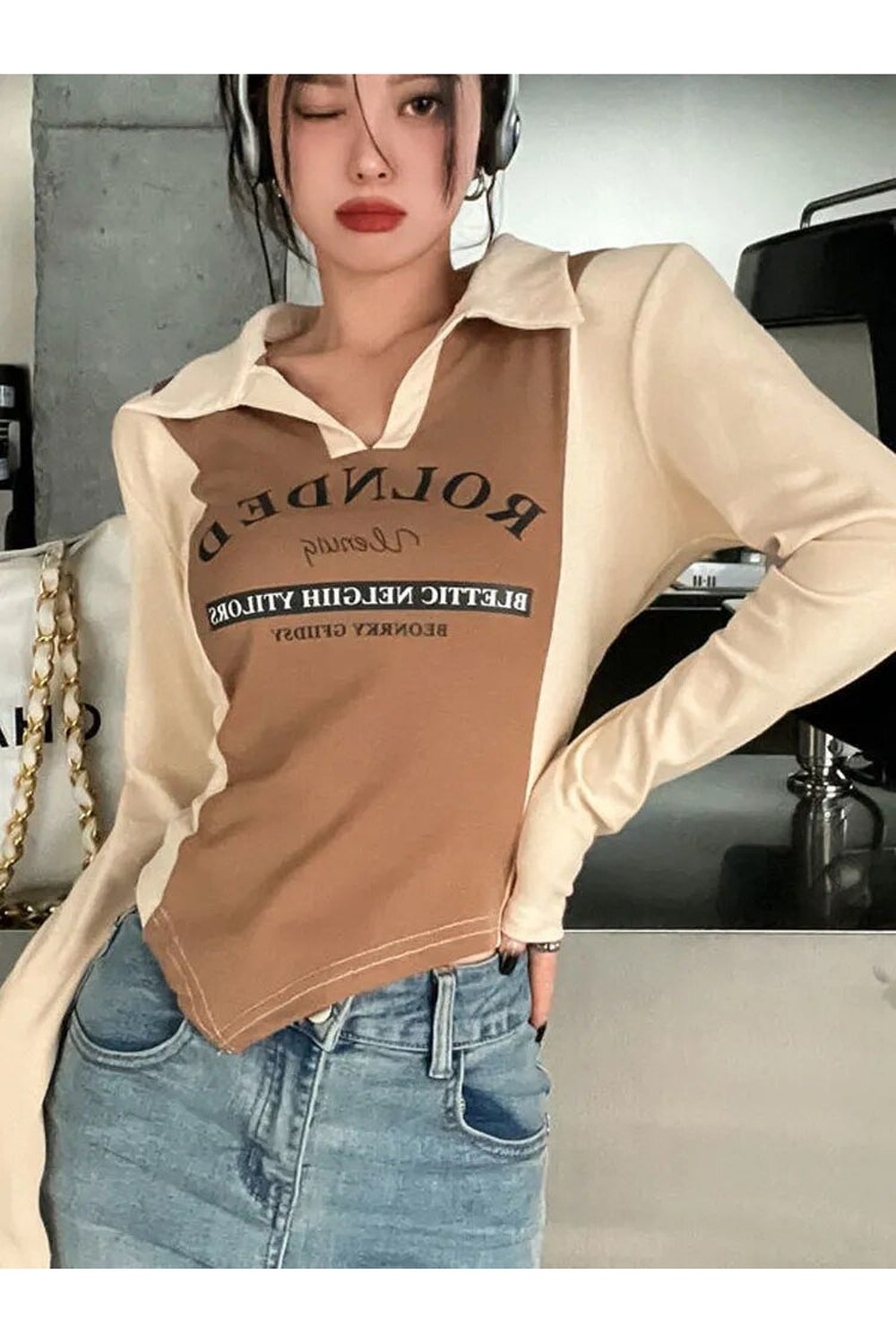 Y2k Irregular Kpop Aesthetic T-Shirt