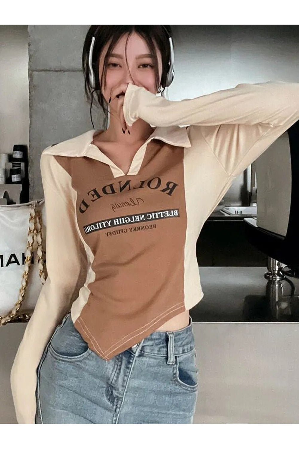 Y2k Irregular Kpop Aesthetic T-Shirt