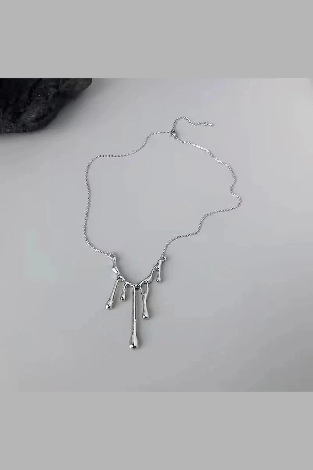 Y2k Irregular Lava Drop Necklace