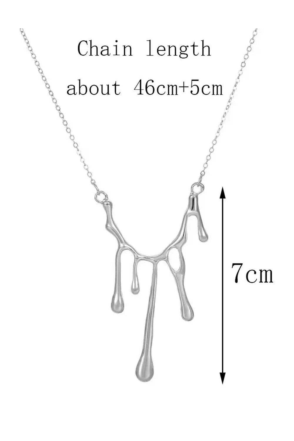 Y2k Irregular Lava Drop Necklace