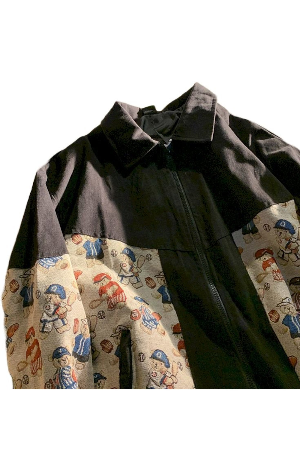 Y2k Jacket Bear Print Spring Autumn