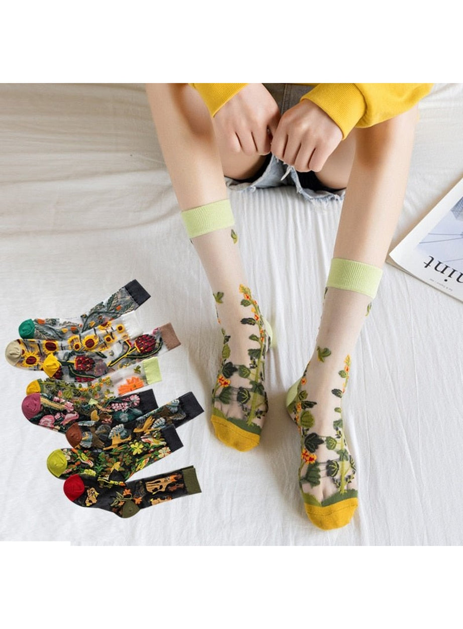 Y2k Jacquard Creative Socks