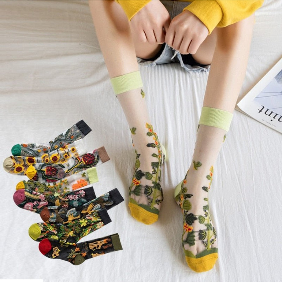 Y2k Jacquard Creative Socks