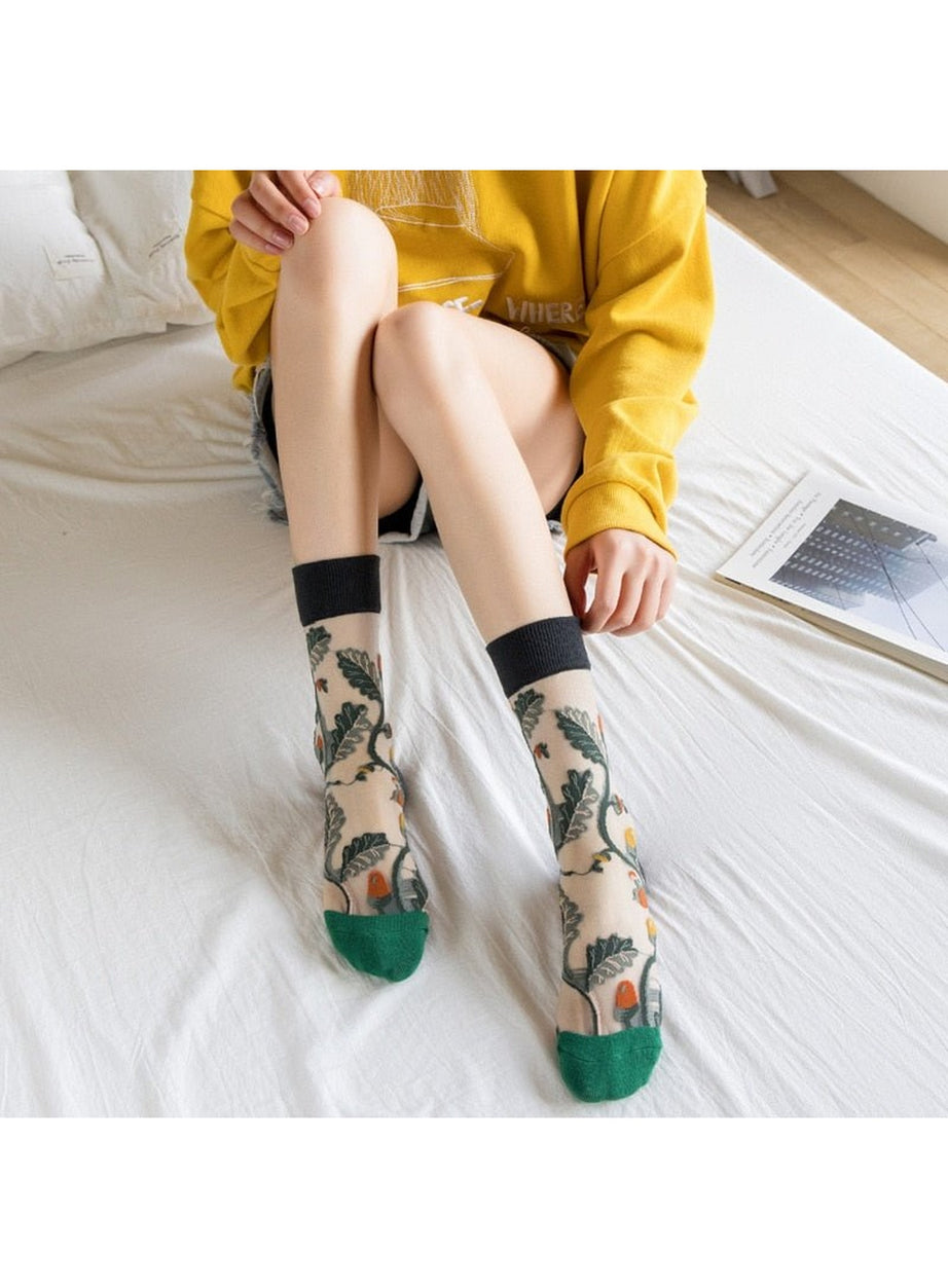 Y2k Jacquard Creative Socks