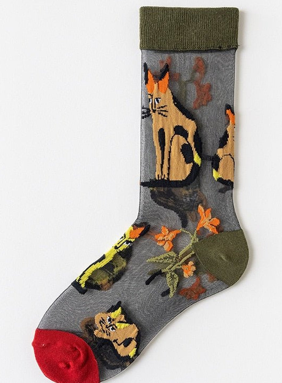 Y2k Jacquard Creative Socks