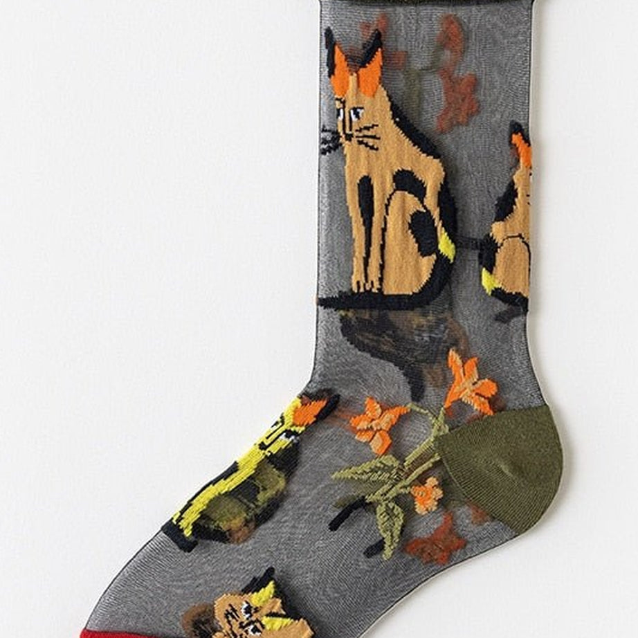Y2k Jacquard Creative Socks