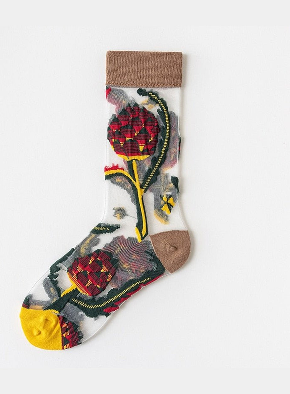 Y2k Jacquard Creative Socks